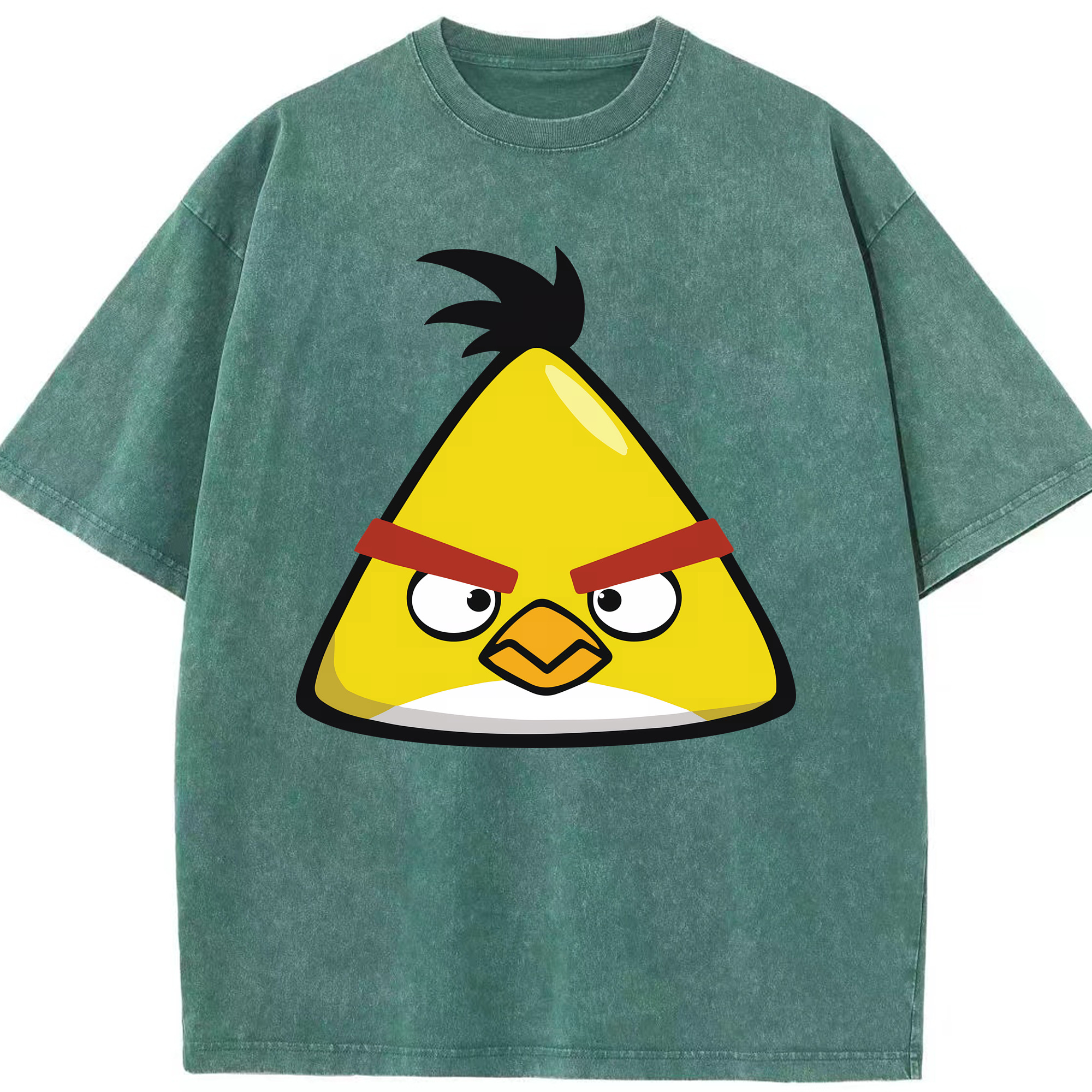 （画像用） Angry Birds アングリーバード 綿100% ヴィンテージ風 半袖Tシャツ（フロントプリント）